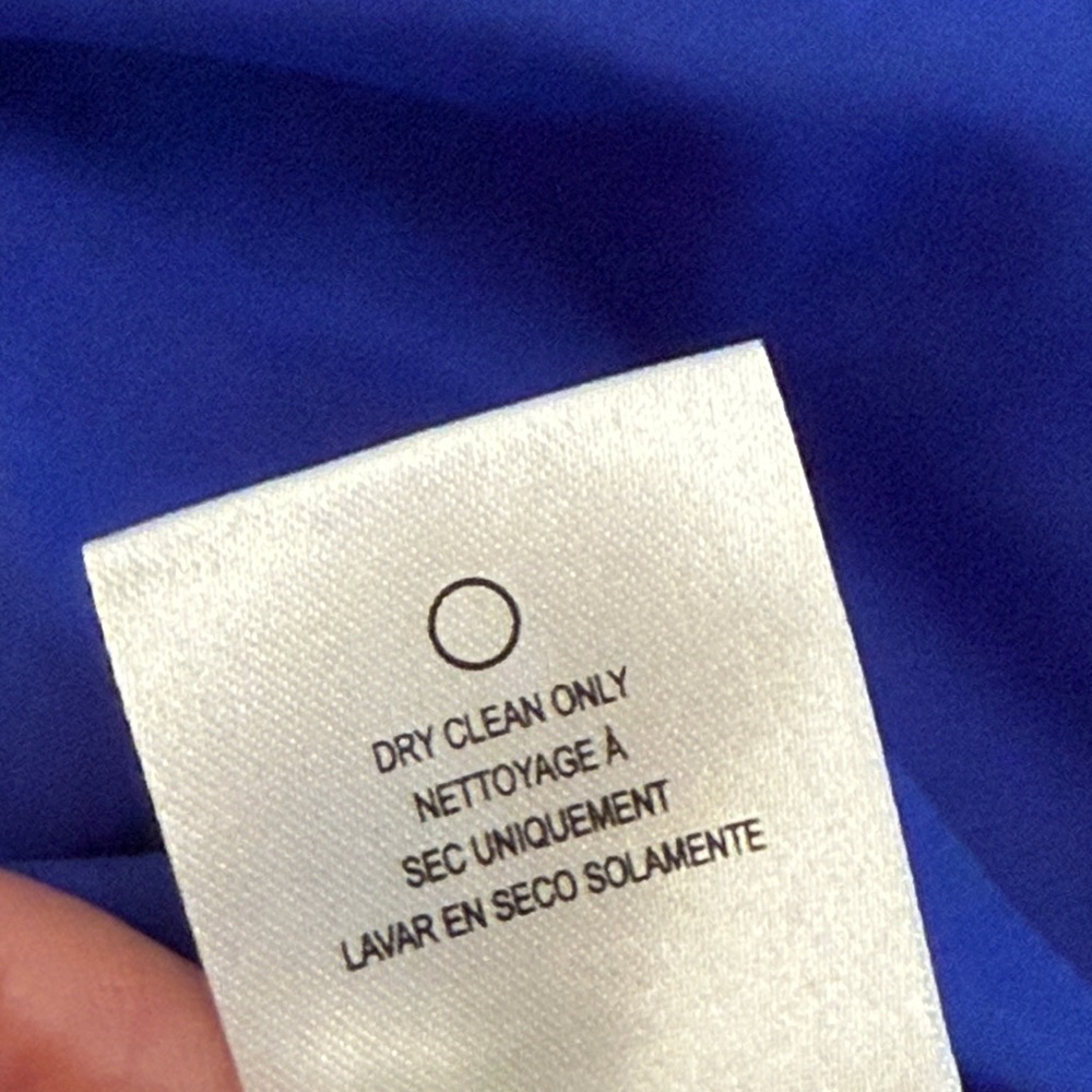 NWT Sachin & Babi Patrizia Blue Asymmetrical Crepe Dress Size 10 - Picture 15 of 15